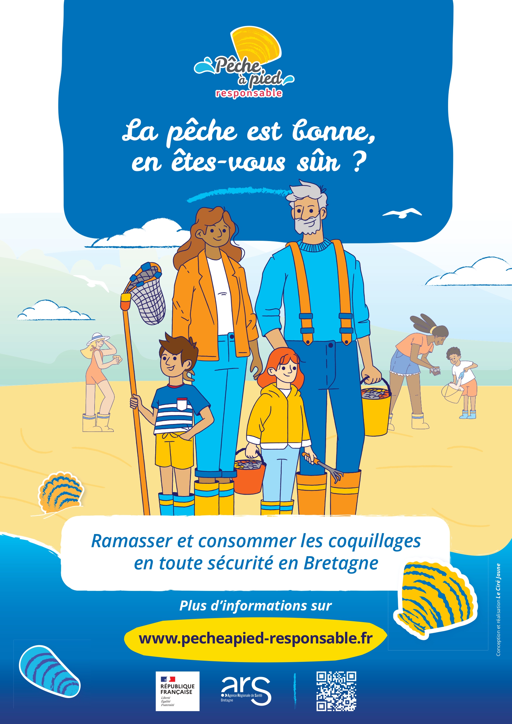 affiche pêche à pied