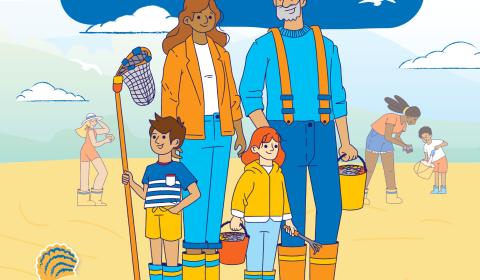 affiche pêche à pied